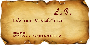 Léner Viktória névjegykártya